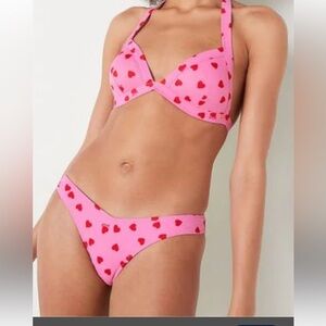 Victoria Secret PINK  Heart Bikini NWOT size XL